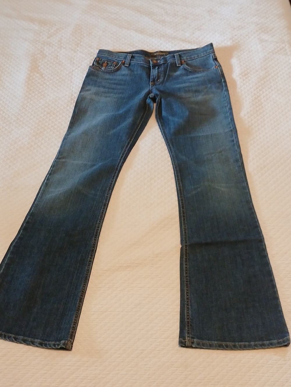 David Kahn Alexis Bootcut Jeans Size 28 Cut 363 Style 3881 Mid Wash Faded